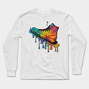 Colorful melting Sneaker design #1 Long Sleeve T-Shirt